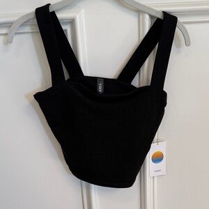 Vuori Black Heather Sleeveless Top